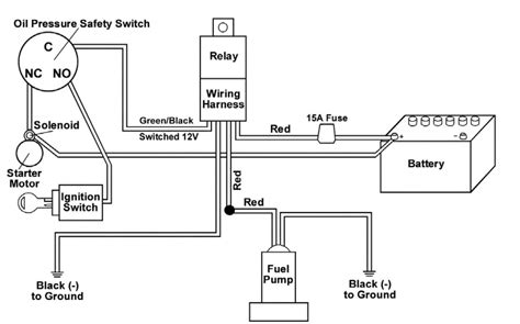 switch fuel pump relay wiring diagram