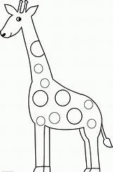 Coloring Pages Giraffe Animal Template Preschool Printable Tall Print Kids Color Cute Spots Giraffes Letter Toddlers Animals Without Momjunction Zoo sketch template