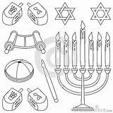 Coloring King Saul Judaism Pages Symbols Jewish Colorings Stock Kippa Menorah Torah Yad Colouring Scroll sketch template