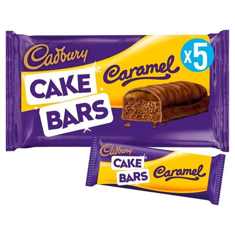 Cadbury Caramel Cake Bars 5 Pack Tesco Groceries