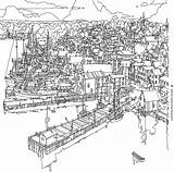 Coloring Pages Cities City Book Port Fantastic Clipart Adults Printable Steve Mcdonald Choose Board Visit Library Popular Buildings Books sketch template