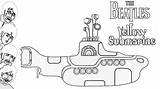 Coloring Submarine Yellow Beatles Pages Clipart Print Library sketch template