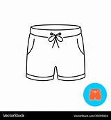 Suit Shorts Swim Trunks Man Swimming Icon Vector Beach sketch template
