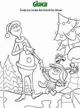 Grinch Coloring Pages Seuss Dr Film Christmas Sheets Kids Printable Visit Printables Stole sketch template