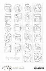 Hebrew Alphabet Bet Alef Aleph Rosh Hashanah Loudlyeccentric Instructional sketch template