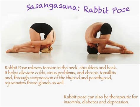 bikram yoga rabbit pose work    healthy pinterest bikram
