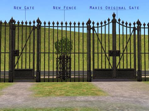 build mode fences  gates ideas   sims  sims sims  cc