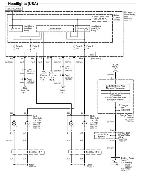 honda accord headlight wiring diagram