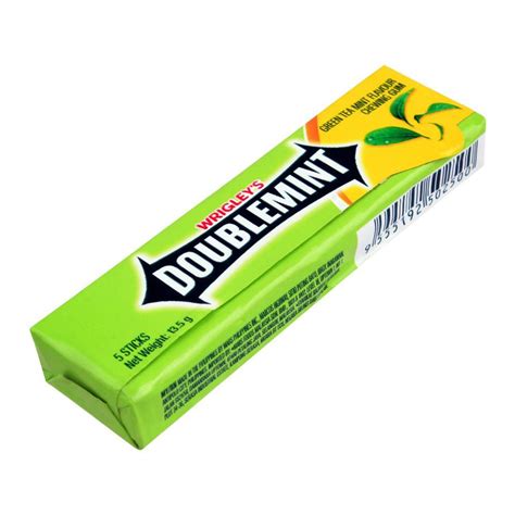 order wrigleys doublemint chewing gum green tea mint flavor  sticks   special price