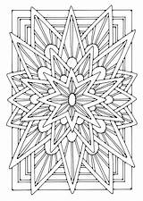 Coloring Mandala Star sketch template
