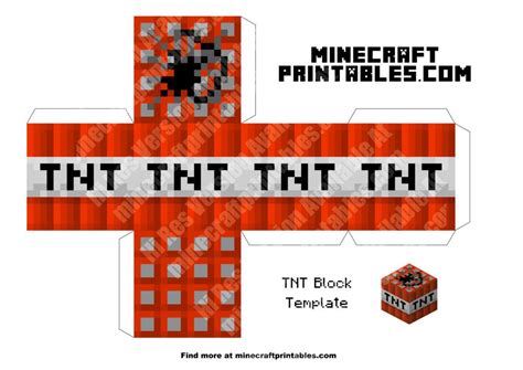 transparent minecraft paper template tnt minecraft tnt block