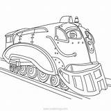Chuggington Speedy Xcolorings Locomotive Steam sketch template