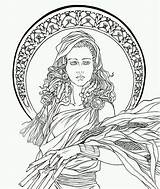 Aphrodite Homecolor sketch template
