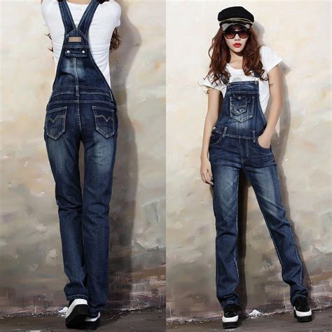 2017 new 2014 overalls jeans denim bib pants women spaghetti strap slim jeans pants hot selling