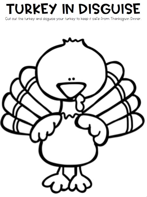 disguise  turkey template  families  encouraged  join