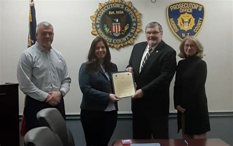 Morris County Prosecutor Commends Staff Members For Their Efforts On