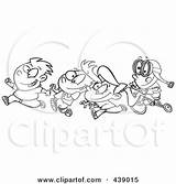 Friends Cartoon Boy Outline His Trike Chasing Toonaday Clip Illustration Royalty Rf Clipart Riding Poster Print 2021 Clipartof sketch template