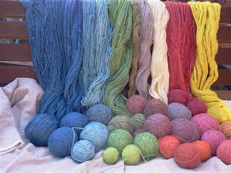 stash  hand dyed wool   sorts  plant dyes