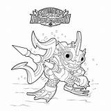 Skylanders Superchargers Kleurplaten Kleurplaat Grunt Gill sketch template