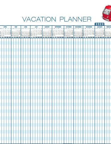vacation planner templates  google docs word google sheets