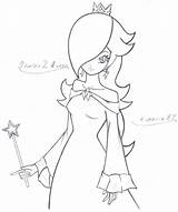Rosalina Coloring Pages Getcolorings Color Getdrawings sketch template