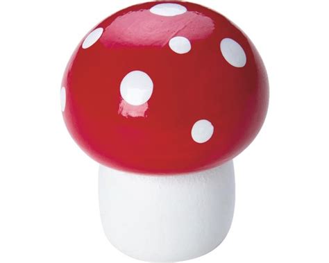 bouton de meuble pour enfants   mm champignon rouge  blanc acheter sur hornbachch