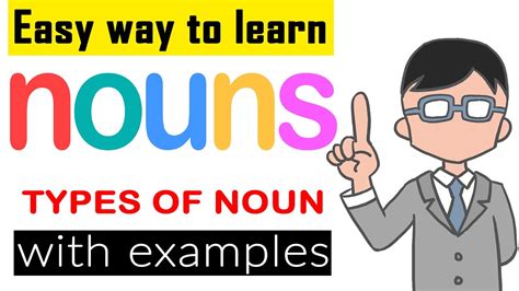 nouns types  noun  examples youtube