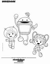 Coloring Umizoomi Pages Kids Simple Color Print Justcolor sketch template