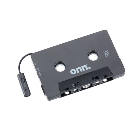 onn car cassette adapter  bluetooth wireless technology walmartcom