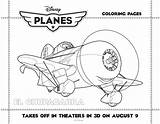 Planes Coloring Disney Movie Printable sketch template