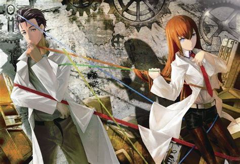 Anime Picture 3500x2400 With Steins Gate Makise Kurisu Okabe Rintarou