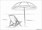 Beach Coloring Chair Drawing Umbrella Pages Deck Printable Color Chairs Scene Draw Adirondack Drawings Kids Lena London Supercoloring Scenes Tutorials sketch template