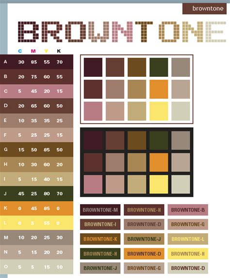 brown tone color schemes color combinations color palettes  print