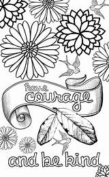 Courage Grown sketch template