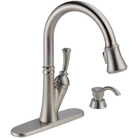 delta savile venetian bronze  handle pull  kitchen faucet stainless kralsu sink
