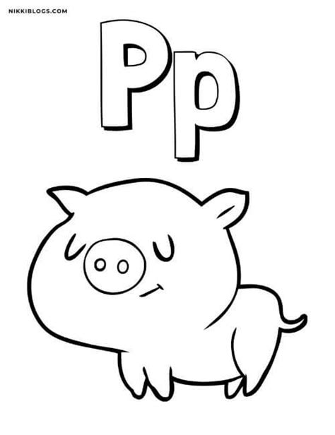 printable alphabet coloring pages  toddlers