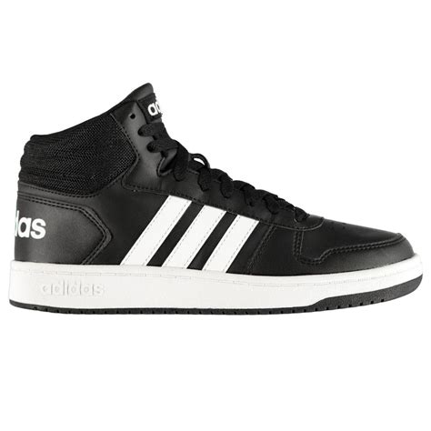 adidas hoops mid shoes mens gents high top laces fastened ventilated comfortable