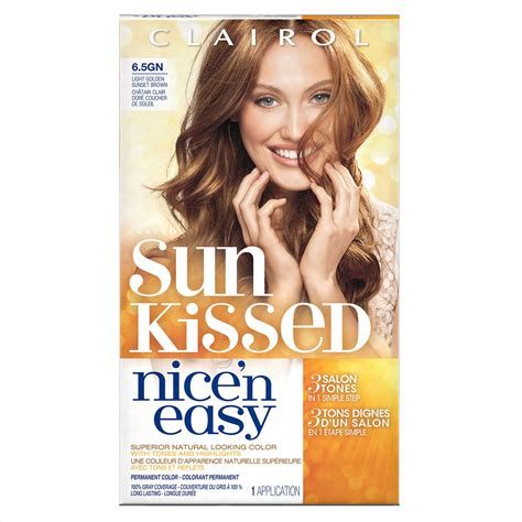 Clairol Nice N Easy Sun Kissed Permanent Hair Color 6 5gn Light