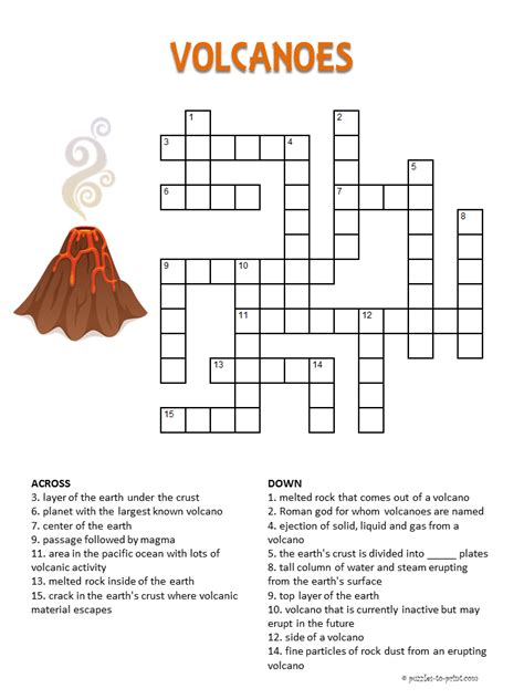 printable crossword puzzles for kids
