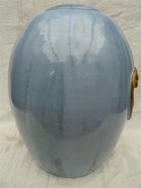 duo urn blauw bruin met  harten du  duo urnen urnen winkel pottery bonny