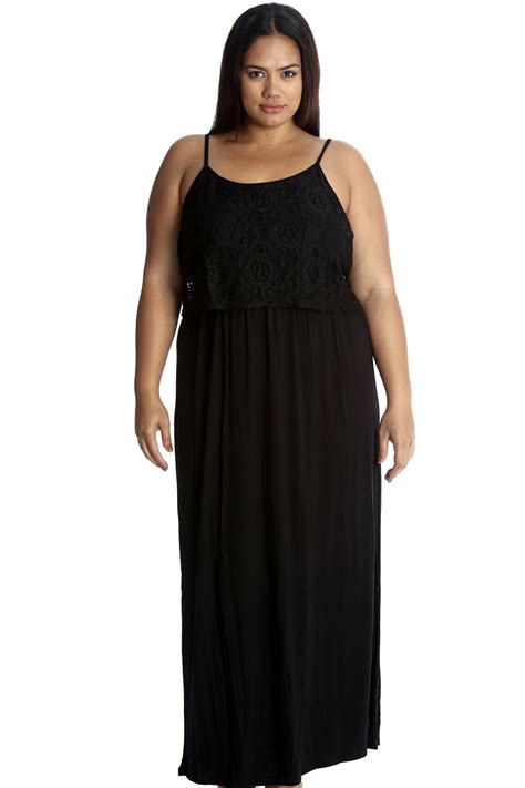 New Womens Maxi Dress Plus Size Ladies Floral Lace Full