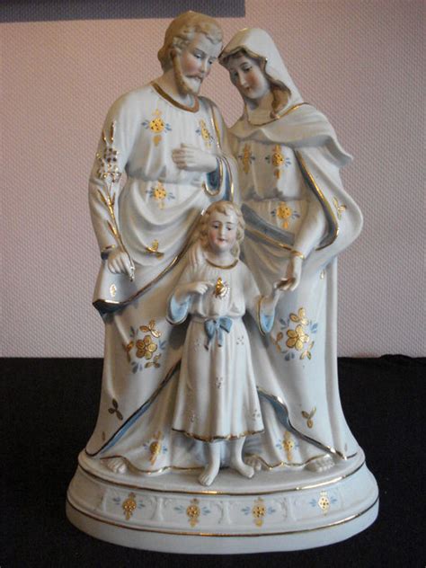 biscuit porcelain statue  holy family  quarter   century france catawiki