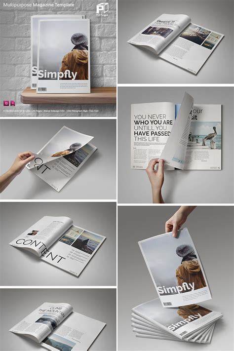 magazine templates  creative print layout designs