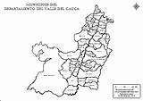 Cauca Mapa Departamento Municipios Nombres Mapas sketch template