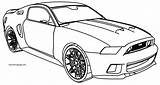 Mustang Coloring Ford Pages Wecoloringpage Perspective Printable Car sketch template