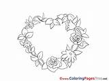 Ranken Colouring Rosen Roses Malvorlage Valentinstag Malvorlagenkostenlos Blumenmuster Kostenlose sketch template