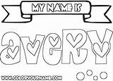 Coloring Name Pages Make Own Print Printable Color Getcolorings Colorings Getdrawings Search Drawing Popular sketch template