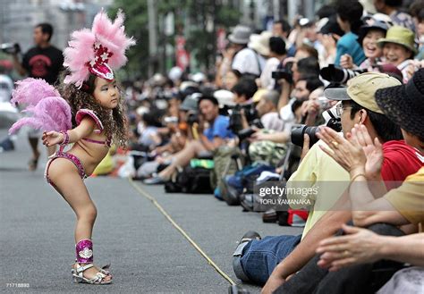 a japanese girl perform during the 26th asakisa samba