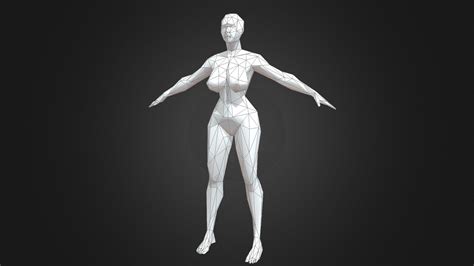 Low Poly Female Base Mesh Download Free 3d Model By Mesh Base