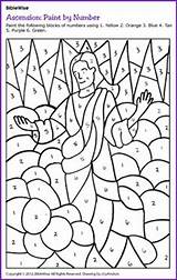 Ascension Coloring Biblewise Bibel Verse Korner Pascua Disciples Thanksgiving Zahlen Maze öffnen Religiosas sketch template